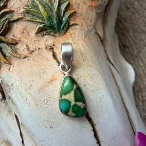 Sonoran Gold Teardrop Pendant Sterling Silver Women Jewelry